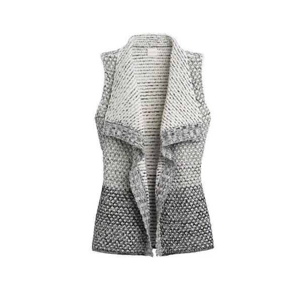 Chicos Textured Knit Sweater Vest Women's Size 3 XL Black Antique White NEW $99 - Picture 3 of 16